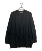DSQUARED2ディースクエアード）の古着「D2ロゴカーディガン」｜ブラック