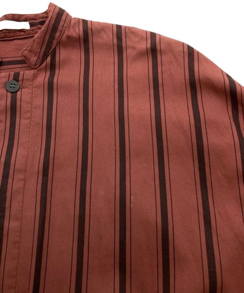 GALERIE VIE（ギャルリーヴィー）GALERIE VIE (ギャルリーヴィー) コットンコードクロス スタンドカラーワンピース ブラウン サイズ:38の古着・服飾アイテム