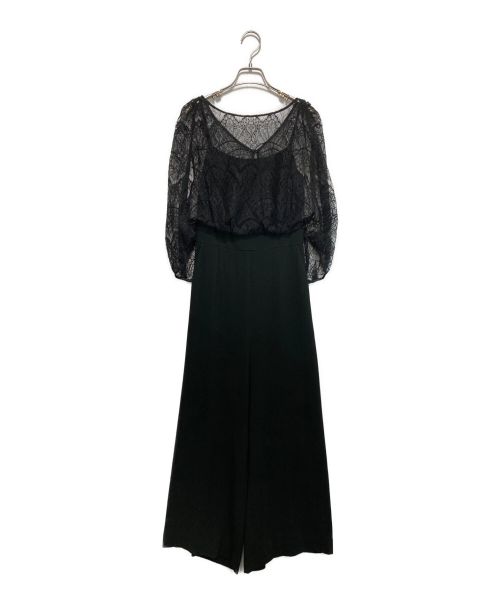 GRACE CONTINENTAL（（グレースコンチネンタル）GRACE CONTINENTAL (（グレースコンチネンタル) レーストップサロペット ブラック サイズ:36の古着・服飾アイテム