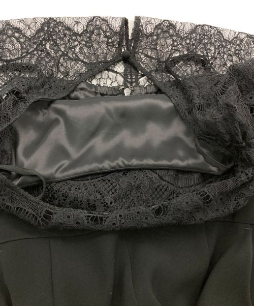 GRACE CONTINENTAL（（グレースコンチネンタル）GRACE CONTINENTAL (（グレースコンチネンタル) レーストップサロペット ブラック サイズ:36の古着・服飾アイテム