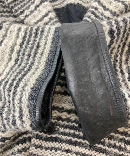 DIESEL Black Gold（ディーゼル ブラック ゴールド）DIESEL Black Gold (ディーゼル ブラック ゴールド) ウールロングコート ホワイト×ブラック サイズ:Sの古着・服飾アイテム