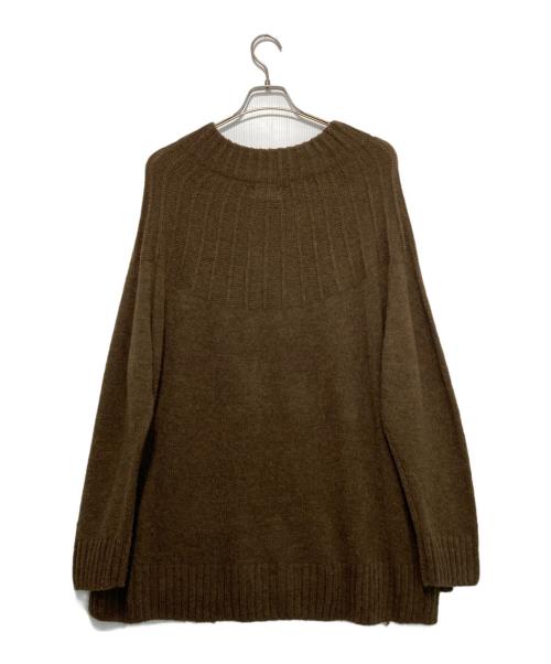 BALLAST ARK（バラストアーク）BALLAST ARK (バラストアーク) MOCK NECK BOUCLE KNIT ブラウン サイズ:FREE 未使用品の古着・服飾アイテム