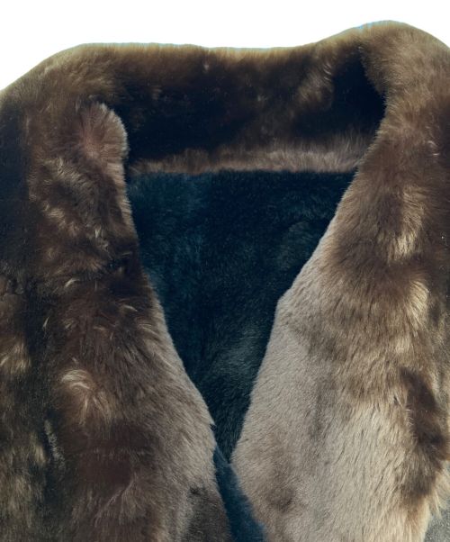 nobrand（ノーブランド）nobrand (ノーブランド) ムートンジャケット ブラウン サイズ:-の古着・服飾アイテム