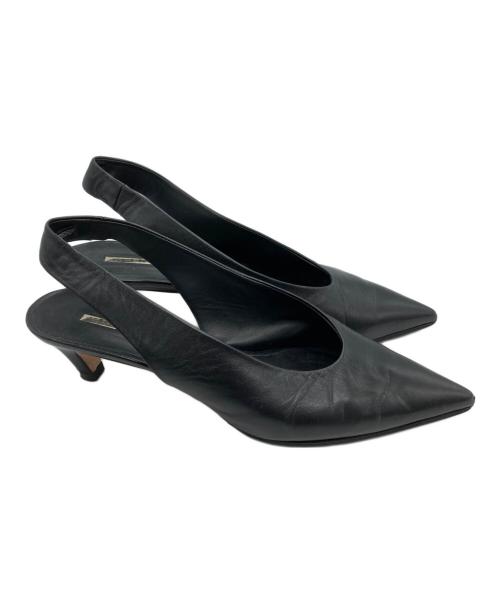 Brenta（ブレンタ）Brenta (ブレンタ) Back Strap 4cm Heel Mule ブラック サイズ:39の古着・服飾アイテム