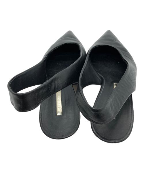Brenta（ブレンタ）Brenta (ブレンタ) Back Strap 4cm Heel Mule ブラック サイズ:39の古着・服飾アイテム