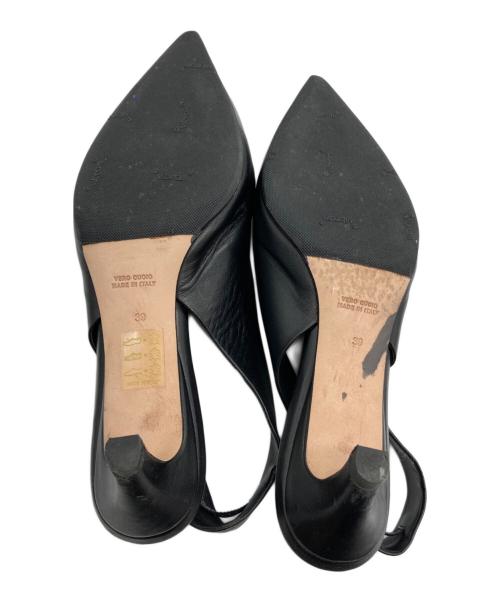 Brenta（ブレンタ）Brenta (ブレンタ) Back Strap 4cm Heel Mule ブラック サイズ:39の古着・服飾アイテム