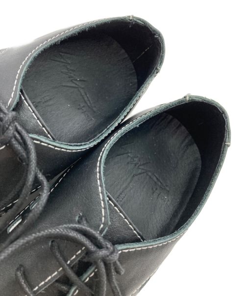 yohji yamamoto+noir（ヨウジヤマモトプリュスノアール）yohji yamamoto+noir (ヨウジヤマモトプリュスノアール) ドレスシューズ ブラック×ホワイト サイズ:2の古着・服飾アイテム