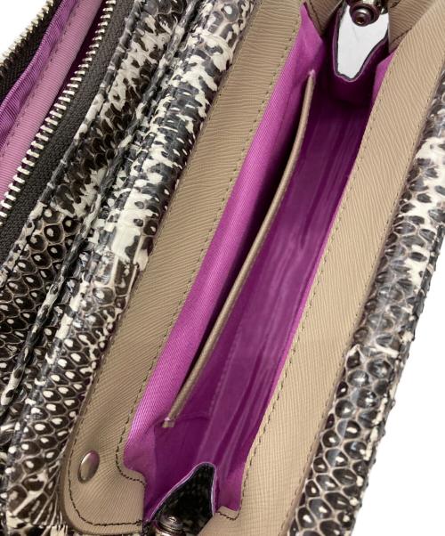 A.D.M.J.（エーディーエムジェイ）A.D.M.J. (エーディーエムジェイ) カリナータショルダーバッグ ブラック×ホワイトの古着・服飾アイテム