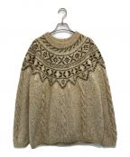 L.L.Beanエルエルビーン）の古着「ラウンドヨークノルディックセーター」｜ベージュ