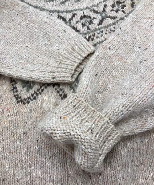 L.L.Bean（エルエルビーン）L.L.Bean (エルエルビーン) ラウンドヨークノルディックセーター ベージュ サイズ:Lの古着・服飾アイテム