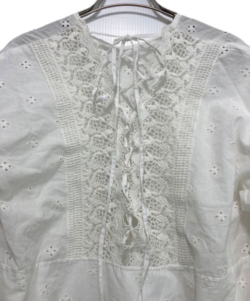 freada（フリーダ）Freada (フリーダ) バック レースワンピース ホワイト サイズ:FREEの古着・服飾アイテム