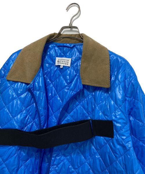 Maison Margiela 10（メゾンマルジェラ 10）Maison Margiela 10 (メゾンマルジェラ 10) キルティングナイロンコート ブルー サイズ:46の古着・服飾アイテム
