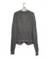 saby (サバイ) PAPER KNIT CARDIGAN ブラック×ホワイト サイズ:L：4000円