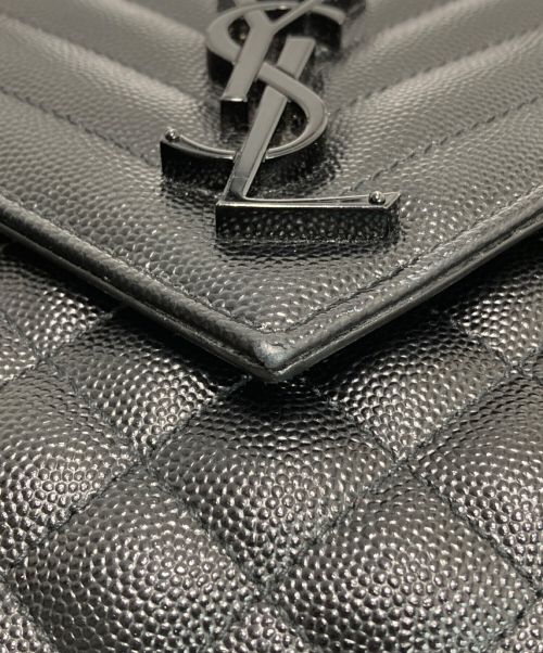 Saint Laurent Paris（サンローランパリ）Saint Laurent Paris (サンローランパリ) エンヴェロップ ミディアム ブラックの古着・服飾アイテム