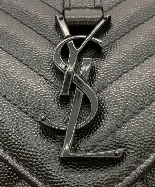 Saint Laurent Paris（サンローランパリ）Saint Laurent Paris (サンローランパリ) エンヴェロップ ミディアム ブラックの古着・服飾アイテム