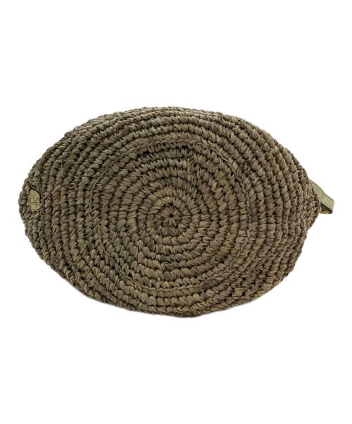 VIOLAd'ORO（ヴィオラドーロ）VIOLAd'ORO (ヴィオラドーロ) ラフィア 2way カゴトートバッグ ゴールド×ベージュの古着・服飾アイテム