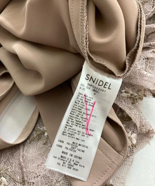 Snidel（スナイデル）Snidel (スナイデル) 3pieceレースワンピース ピンクの古着・服飾アイテム
