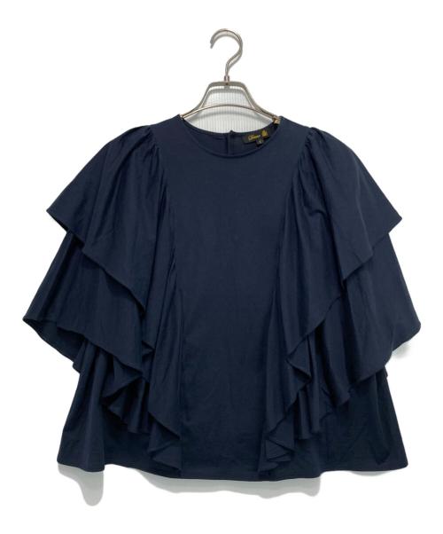 DRAWER（ドゥロワー）Drawer (ドゥロワー) テンジク フレアスリーブ カットソー ネイビー サイズ:1の古着・服飾アイテム