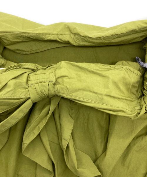 nagonstans（ナゴンスタンス）nagonstans (ナゴンスタンス) リボン付き コットンプルオーバー グリーン サイズ:Mの古着・服飾アイテム