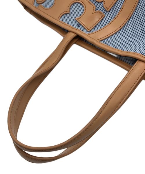 TORY BURCH（トリーバーチ）TORY BURCH (トリーバーチ) キャンバストートバッグ ブルー サイズ:-の古着・服飾アイテム