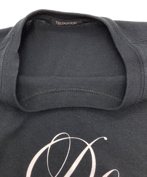 sacai（サカイ）sacai (サカイ) FRAGMENT DESIGN (フラグメントデザイン) DO NOTHING BUT TEE ブラック サイズ:Mの古着・服飾アイテム