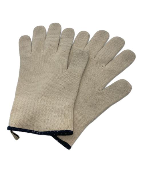 ARTS&SCIENCE（アーツアンドサイエンス）ARTS&SCIENCE (アーツアンドサイエンス) 手袋 アイボリー×ネイビーの古着・服飾アイテム