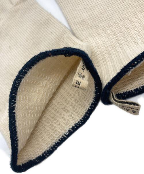 ARTS&SCIENCE（アーツアンドサイエンス）ARTS&SCIENCE (アーツアンドサイエンス) 手袋 アイボリー×ネイビーの古着・服飾アイテム
