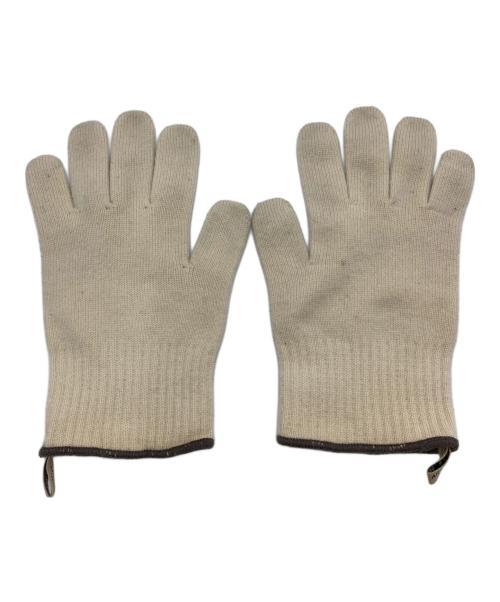 ARTS&SCIENCE（アーツアンドサイエンス）ARTS&SCIENCE (アーツアンドサイエンス) 手袋 アイボリー×グレーの古着・服飾アイテム