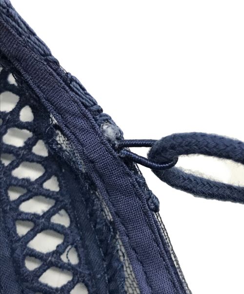 HER LIP TO（ハーリップトゥ）HER LIP TO (ハーリップトゥ) Back lace up Romantic Dress ネイビー サイズ:Mの古着・服飾アイテム