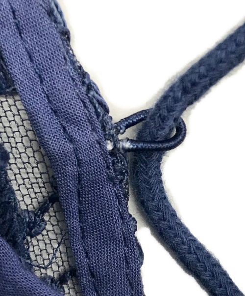 HER LIP TO（ハーリップトゥ）HER LIP TO (ハーリップトゥ) Back lace up Romantic Dress ネイビー サイズ:Mの古着・服飾アイテム