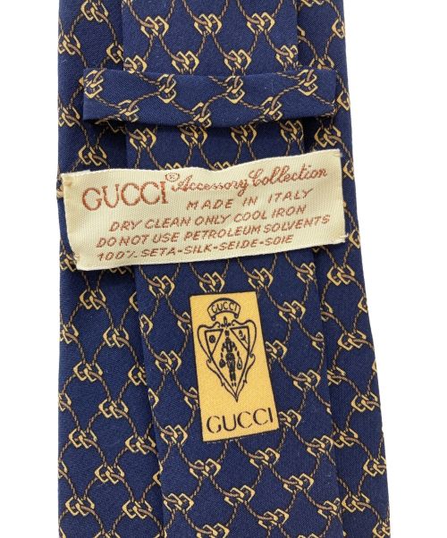 GUCCI（グッチ）GUCCI (グッチ) ネクタイ ネイビー サイズ:-の古着・服飾アイテム