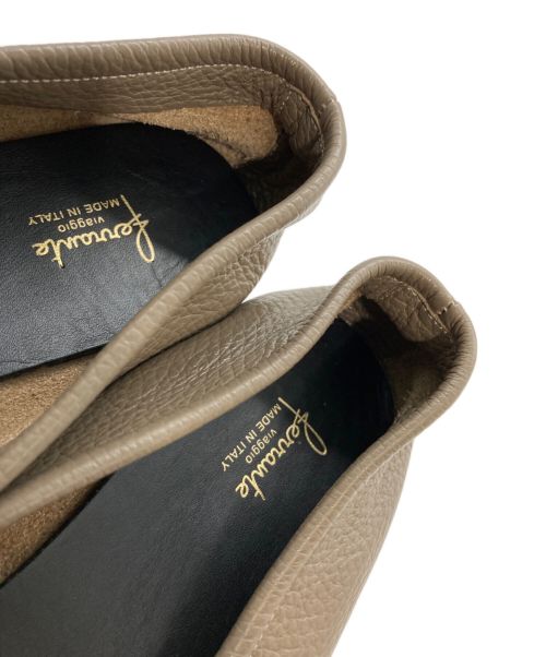 Ferrante（フェランテ）FERRANTE (フェランテ) レザースリッポン ベージュ サイズ:40の古着・服飾アイテム