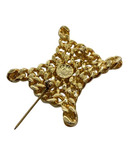 CELINE（セリーヌ）CELINE (セリーヌ) ヴィンテージ チェーンマカダムブローチ ゴールドの古着・服飾アイテム