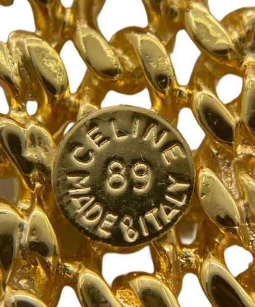 CELINE（セリーヌ）CELINE (セリーヌ) ヴィンテージ チェーンマカダムブローチ ゴールドの古着・服飾アイテム