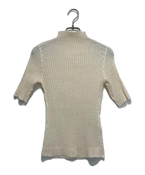 PEPLUM YOSHIKI HISHINUMA（ペプラムバイヨシキヒシヌマ）PEPLUM YOSHIKI HISHINUMA (ペプラムバイヨシキヒシヌマ) プリーツカットソー アイボリー サイズ:2の古着・服飾アイテム