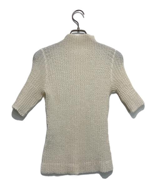 PEPLUM YOSHIKI HISHINUMA（ペプラムバイヨシキヒシヌマ）PEPLUM YOSHIKI HISHINUMA (ペプラムバイヨシキヒシヌマ) プリーツカットソー アイボリー サイズ:2の古着・服飾アイテム