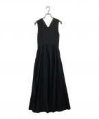 beautiful peopleビューティフルピープル）の古着「ジップデザインノースリーブワンピース」｜ブラック