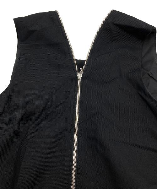 beautiful people（ビューティフルピープル）beautiful people (ビューティフルピープル) ジップデザインノースリーブワンピース ブラック サイズ:36の古着・服飾アイテム