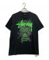 stussy（ステューシー）の古着「WORLD TOUR TEE」｜グリーン×ブラック