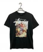 stussyステューシー）の古着「Tシャツ」｜ブラック