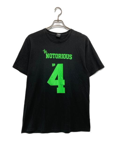 stussy（ステューシー）stussy (ステューシー) NOTORIOUS No.4 プリントTシャツ ブラック×グリーン サイズ:Mの古着・服飾アイテム