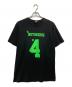 stussy（ステューシー）の古着「NOTORIOUS No.4 プリントTシャツ」｜ブラック×グリーン