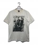 stussy×adidasステューシー×アディダス）の古着「Do you know what time it is Tee」｜ホワイト