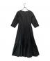 ne quittez pas (ヌキテパ) ポプリンソリッドピンタックワンピース ブラック サイズ:S：5000円