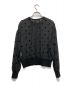 NOLLEY'S (ノーリース) シアーフロッキードット柄クルーネックカーディガン ブラック サイズ:38：7000円