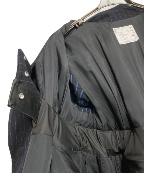 sacai（サカイ）sacai (サカイ) Chalk Stripe Jacketジャケット ネイビー サイズ:2の古着・服飾アイテム