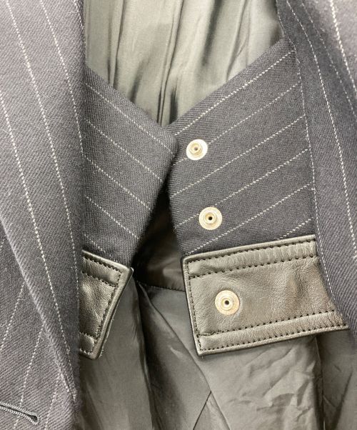 sacai（サカイ）sacai (サカイ) Chalk Stripe Jacketジャケット ネイビー サイズ:2の古着・服飾アイテム