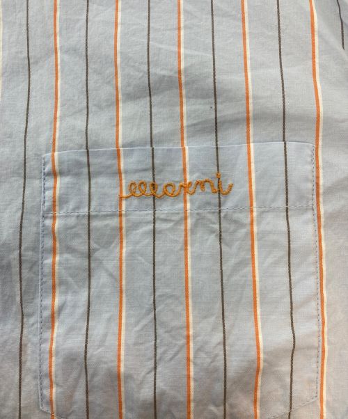 MARNI（マルニ）MARNI (マルニ) ストライプシャツ ブルー×オレンジ サイズ:38の古着・服飾アイテム