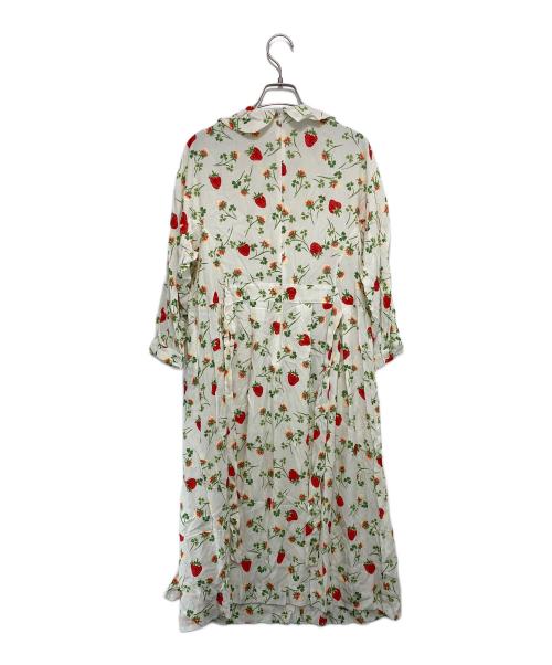 Jane Marple（ジェーンマープル）Jane Marple (ジェーンマープル) イチゴ柄ワンピース ホワイト サイズ:Mの古着・服飾アイテム