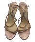 JIMMY CHOO (ジミーチュウ) メタリック　ストラップミュール ピンク サイズ:35½：5000円